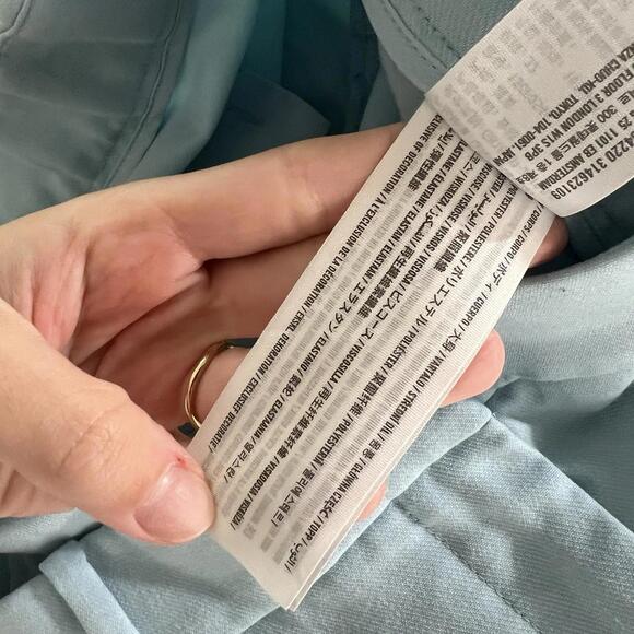 Abercrombie & Fitch Sloane Tailored Wide Leg Pants Women’s 32/14 Blue High Rise - Picture 8 of 8